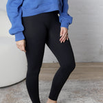 Asti Essential Solid Leggings - Black