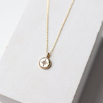 Aurora Disc Pendant Necklace - Gold