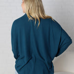 Avalyn Turtleneck Dolman Top - Dark Teal