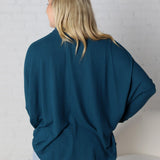 Avalyn Turtleneck Dolman Top - Dark Teal