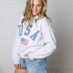 Avary USA Oversized Sweatshirt - Ash