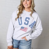 Avary USA Oversized Sweatshirt - Ash