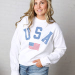 Avary USA Oversized Sweatshirt - White