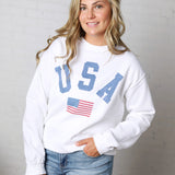 Avary USA Oversized Sweatshirt - White