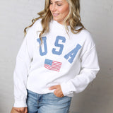 Avary USA Oversized Sweatshirt - White