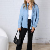 Aven Tencel Top - Light Wash