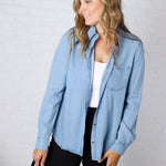 Aven Tencel Top - Light Wash