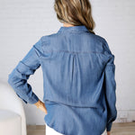 Aven Tencel Top - Medium Wash