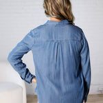 Aven Tencel Top - Medium Wash