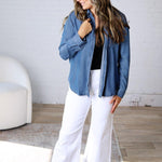 Aven Tencel Top - Medium Wash
