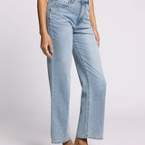 Avery High Rise Straight Jeans - Light Wash