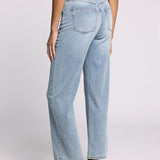 Avery High Rise Straight Jeans - Light Wash