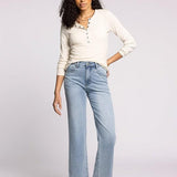 Avery High Rise Straight Jeans - Light Wash