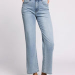 Avery High Rise Straight Jeans - Light Wash