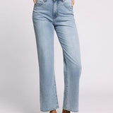 Avery High Rise Straight Jeans - Light Wash
