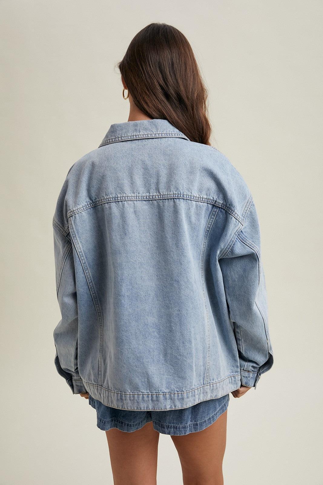 Averyn Washed Denim Jacket