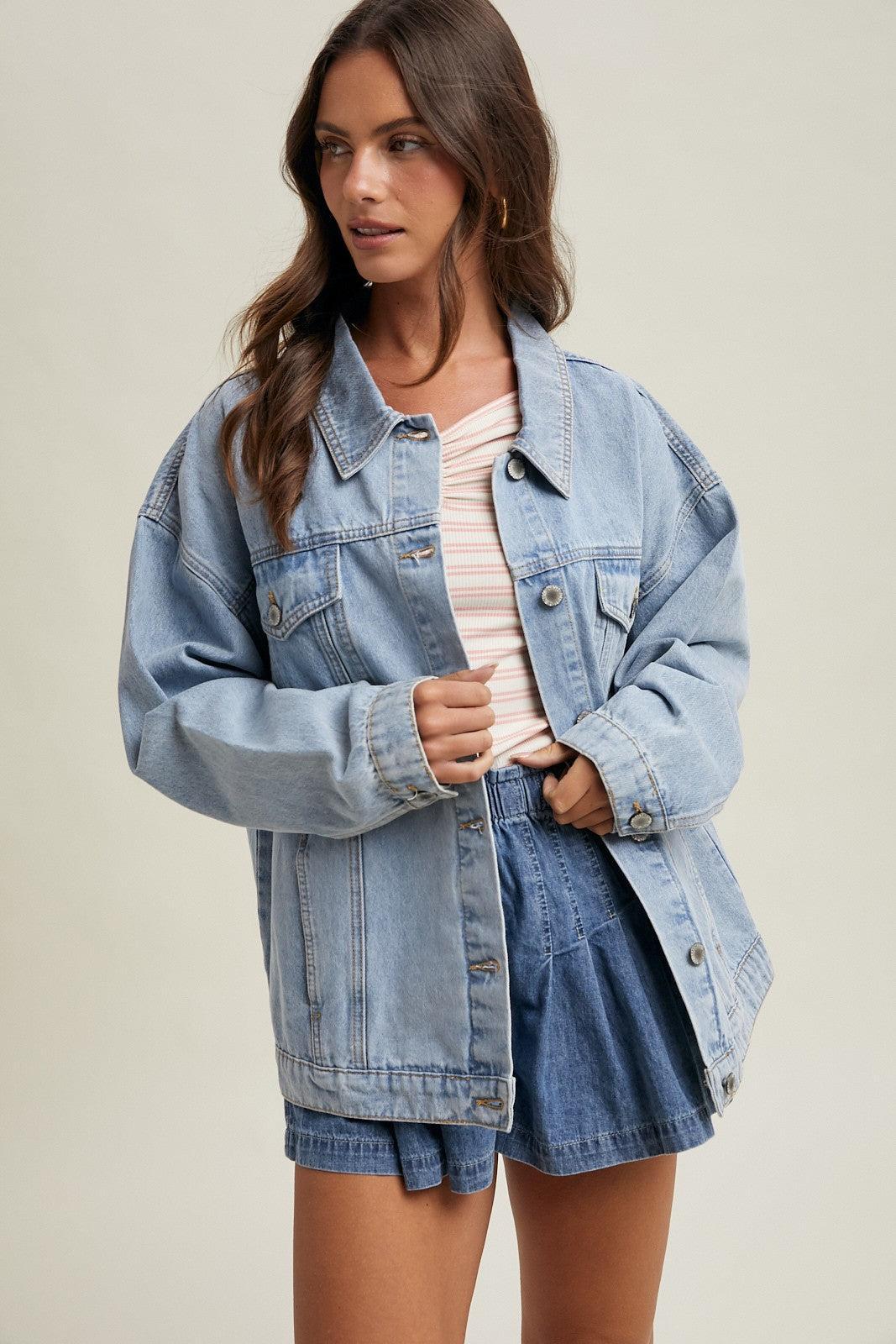 Averyn Washed Denim Jacket