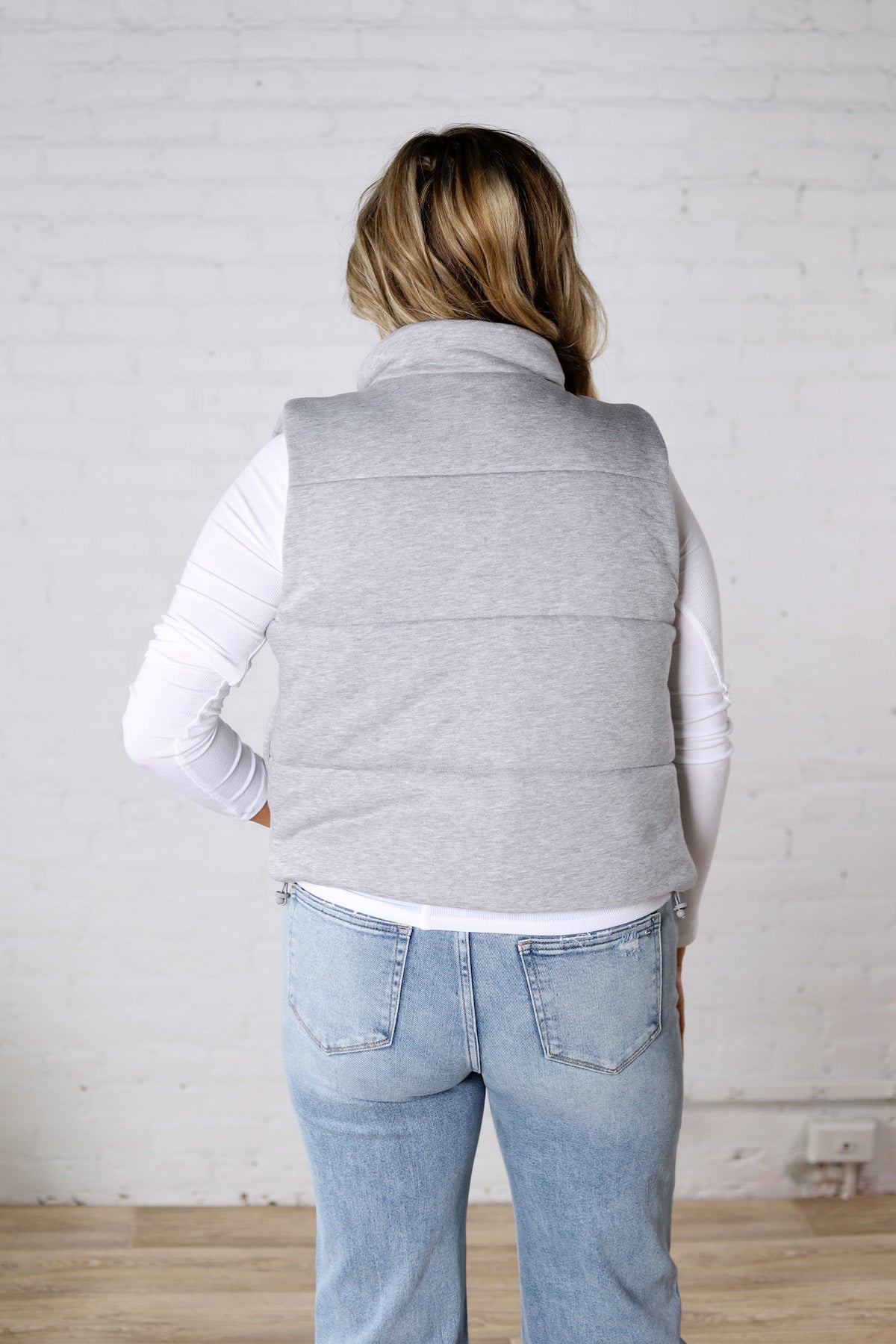 Axtyn Soft Touch Puffer Vest – H Grey