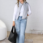 Axtyn Soft Touch Puffer Vest – H Grey FINAL SALE