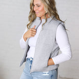 Axtyn Soft Touch Puffer Vest – H Grey FINAL SALE