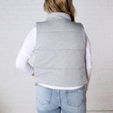 Axtyn Soft Touch Puffer Vest – H Grey FINAL SALE