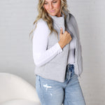 Axtyn Soft Touch Puffer Vest – H Grey FINAL SALE