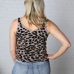 Beauden Leopard Knitted Lightweight Tank Top