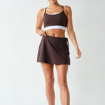 Becca Venice Double Strap Sports Bra - Coffee Bean