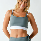 Becca Venice Double Strap Sports Bra - Eucalyptus