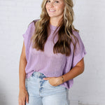 Bellara Sheer Loose Fit Sweater - Lavender