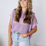 Bellara Sheer Loose Fit Sweater - Lavender