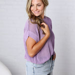Bellara Sheer Loose Fit Sweater - Lavender