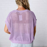 Bellara Sheer Loose Fit Sweater - Lavender