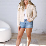 Bexley Textured Sweater Cardigan - Beige