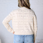 Bexley Textured Sweater Cardigan - Beige