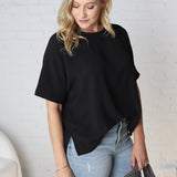 Bianka Solid Blouse - Black