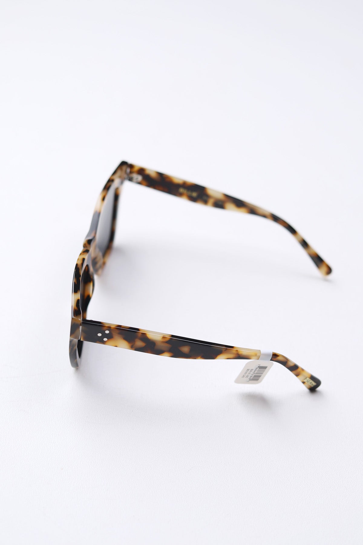 Billie Sunglasses - Snow Tortoise Smoke Polarized Lens