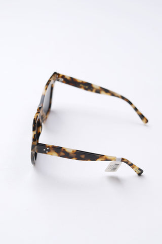 Billie Sunglasses - Snow Tortoise Smoke Polarized Lens