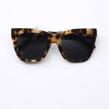 Billie Sunglasses - Snow Tortoise Smoke Polarized Lens