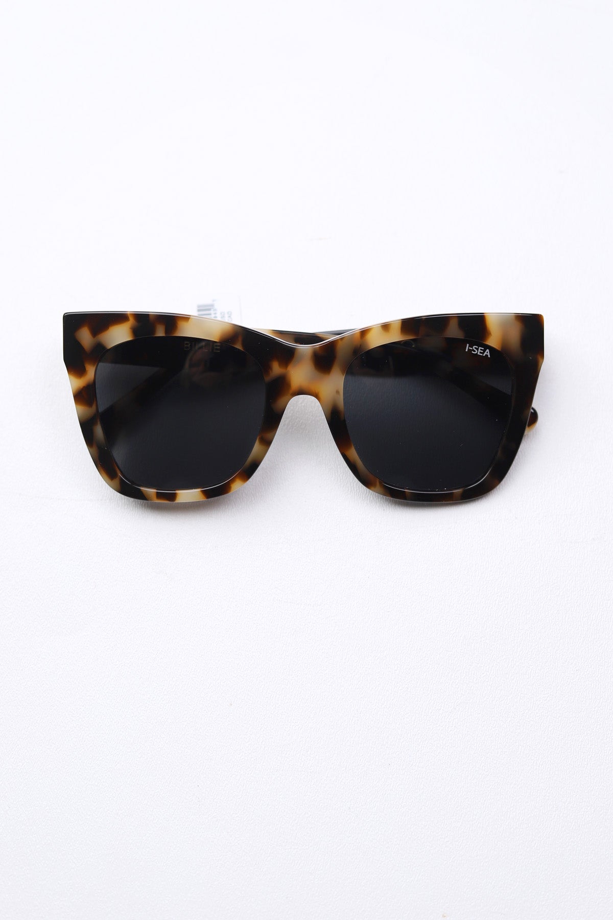 Billie Sunglasses - Snow Tortoise Smoke Polarized Lens