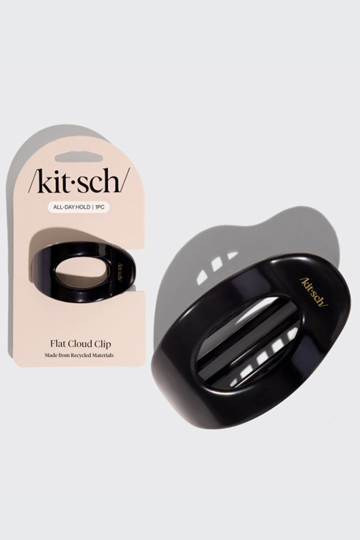 Black Flat Cloud Clip