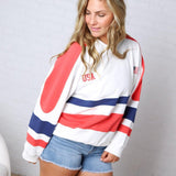 Blair Color Block USA Sweatshirt