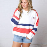 Blair Color Block USA Sweatshirt