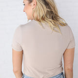 Blakely Ribbed Knit Top - Stone