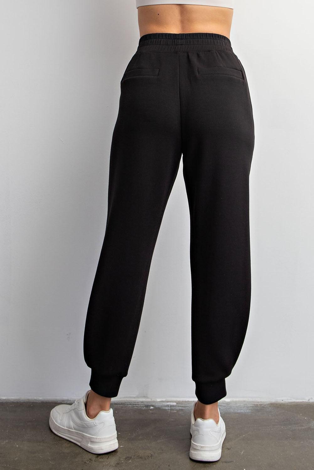Blayne Modal Luxe Joggers - Black