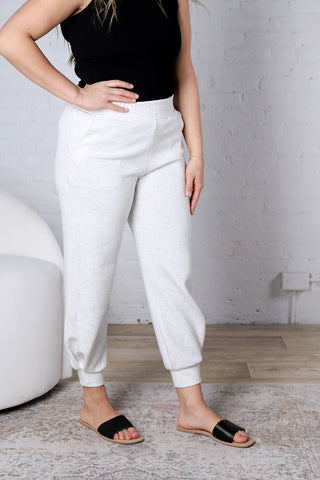 Blayne Modal Poly Joggers - Lt Heather Grey