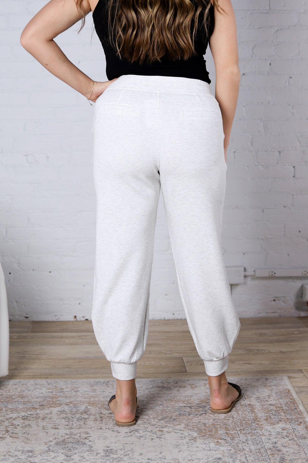 Blayne Modal Poly Joggers - Lt Heather Grey