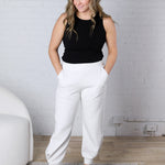 Blayne Modal Poly Joggers - Lt Heather Grey