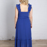 Bostyn Royal Blue Smocked Dress