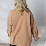 Bria Brushed Shacket - Camel